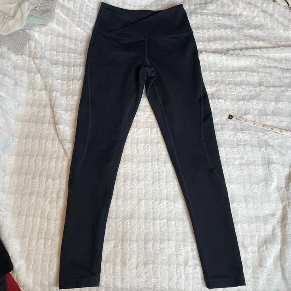 CORE10 Wrap Waist Black XS Extra Small High Waist Leggings Pants - Picture 3 of 5